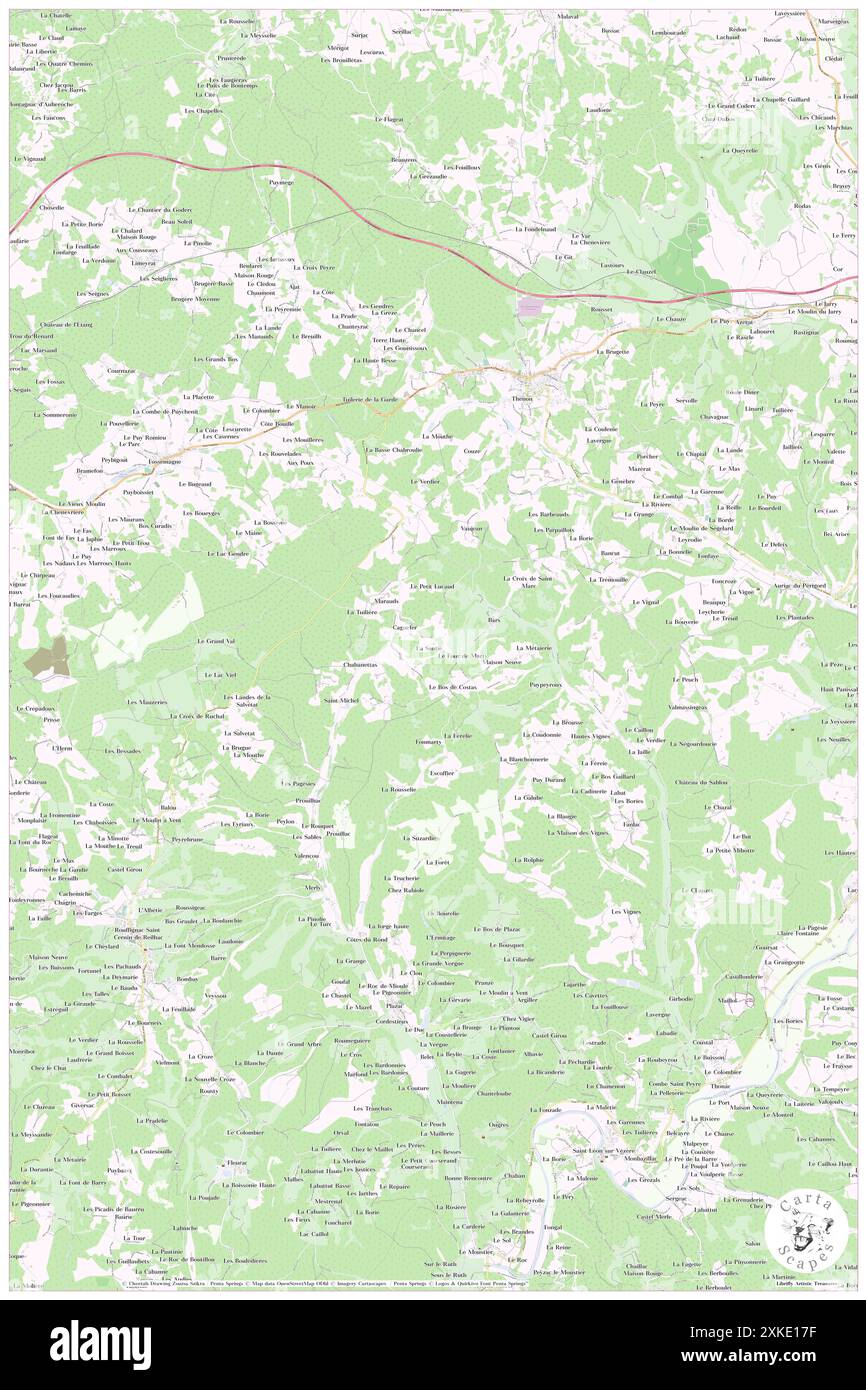 Bars, Dordogne, FR, France, Nouvelle-Aquitaine, n 45 5' 57'', N 1 3' 47'', carte, Carthascapes carte publiée en 2024. Explorez Cartascapes, une carte qui révèle la diversité des paysages, des cultures et des écosystèmes de la Terre. Voyage à travers le temps et l'espace, découvrir l'interconnexion du passé, du présent et de l'avenir de notre planète. Banque D'Images