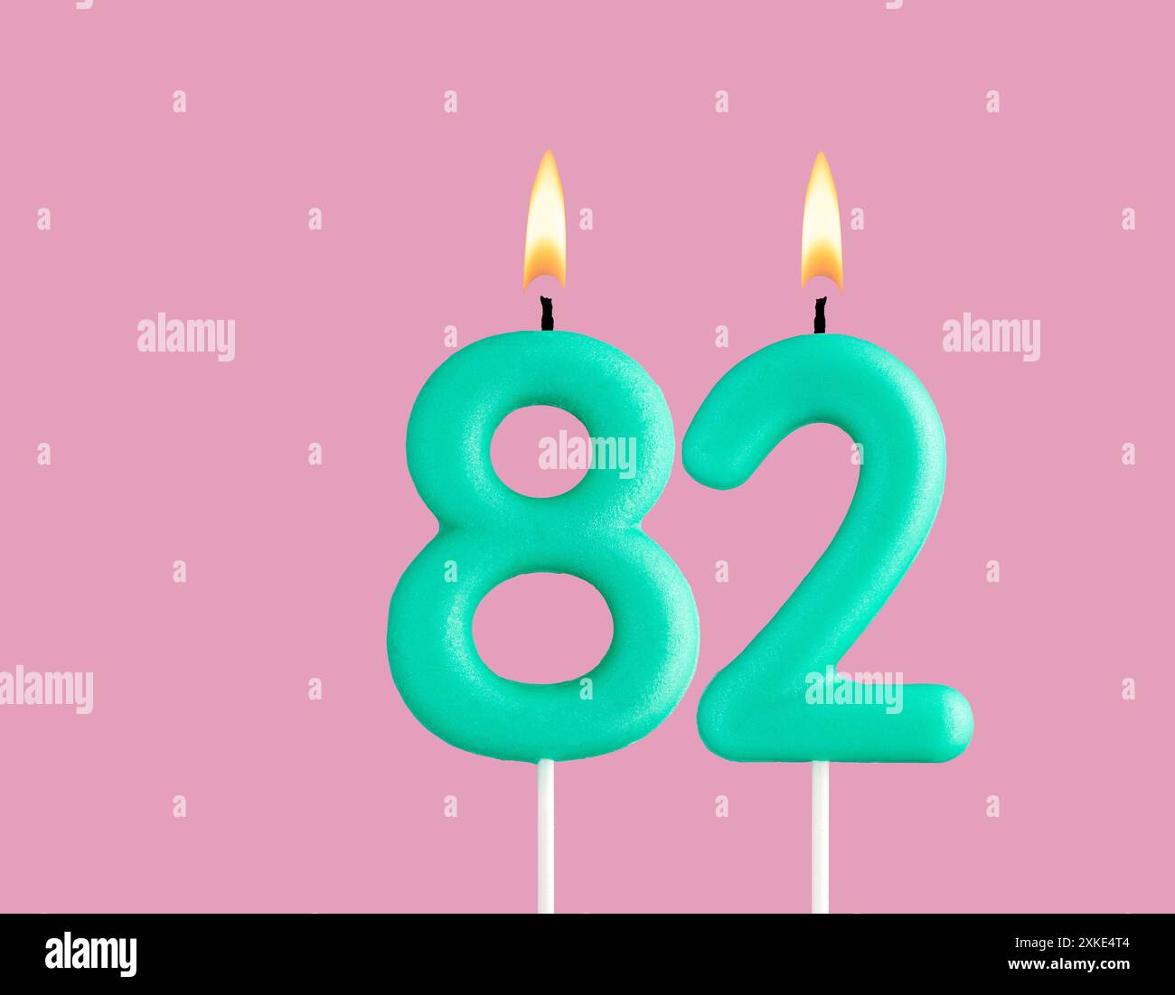 VSHILI Bougies D'anniversaire 28 à 82 Ans - Chiffres Roses