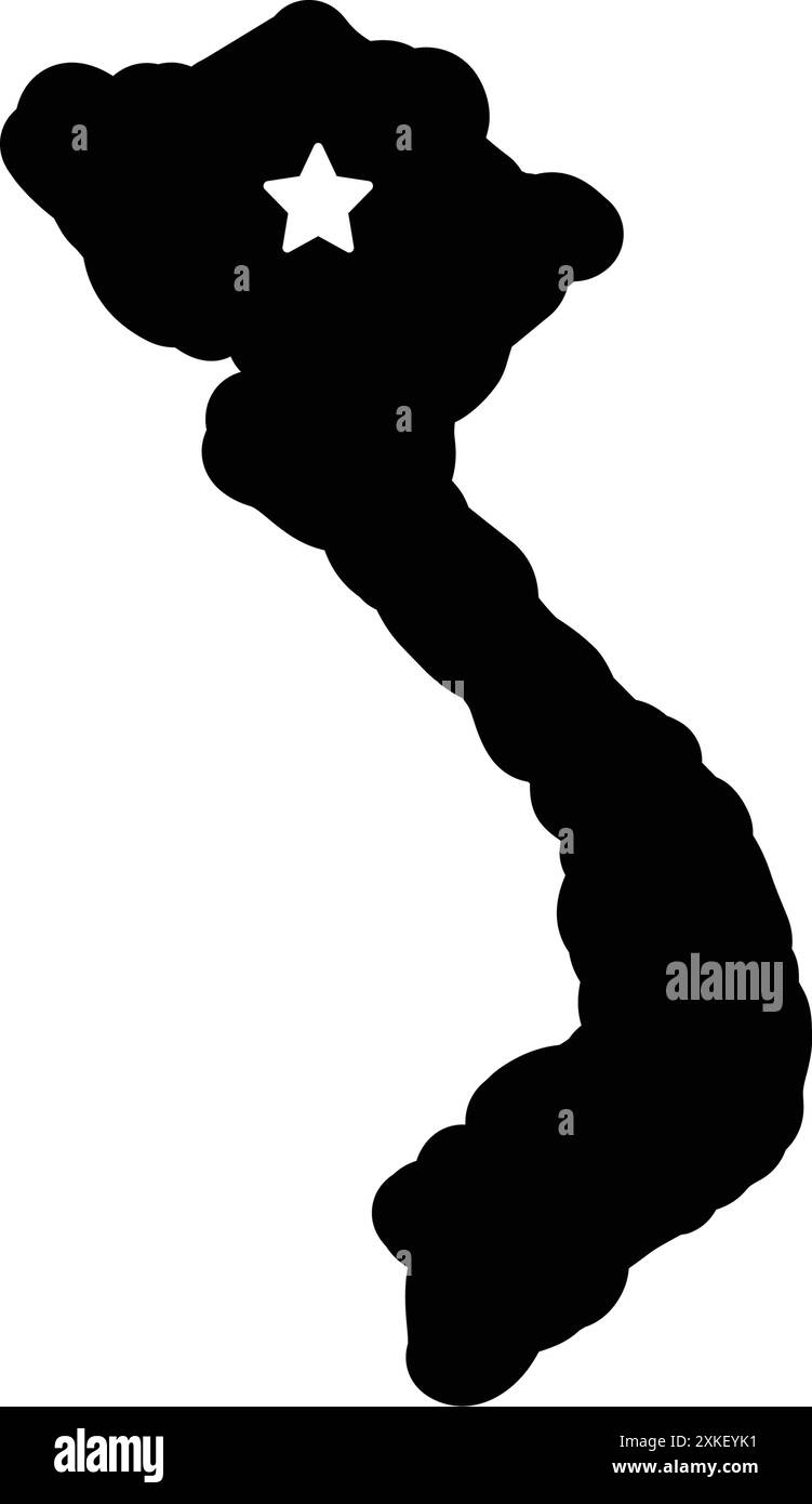Icône pour vietnam, pays Illustration de Vecteur