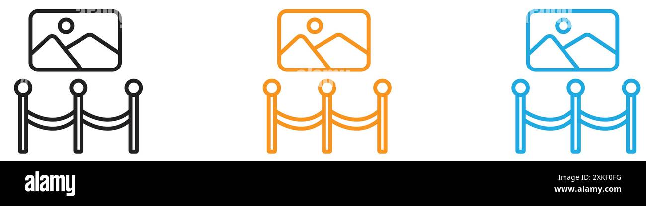 Collection de logo vectoriel d'icône d'exposition ou groupe de pack groupé Illustration de Vecteur