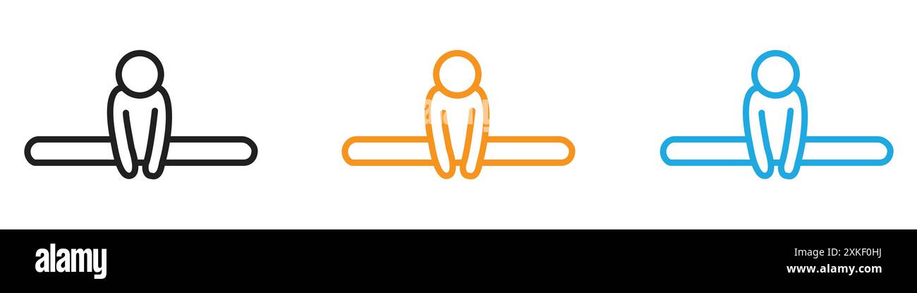 Collection d'ensemble de logo vectoriel d'icône d'exercice de fitness ou groupe de pack groupé Illustration de Vecteur