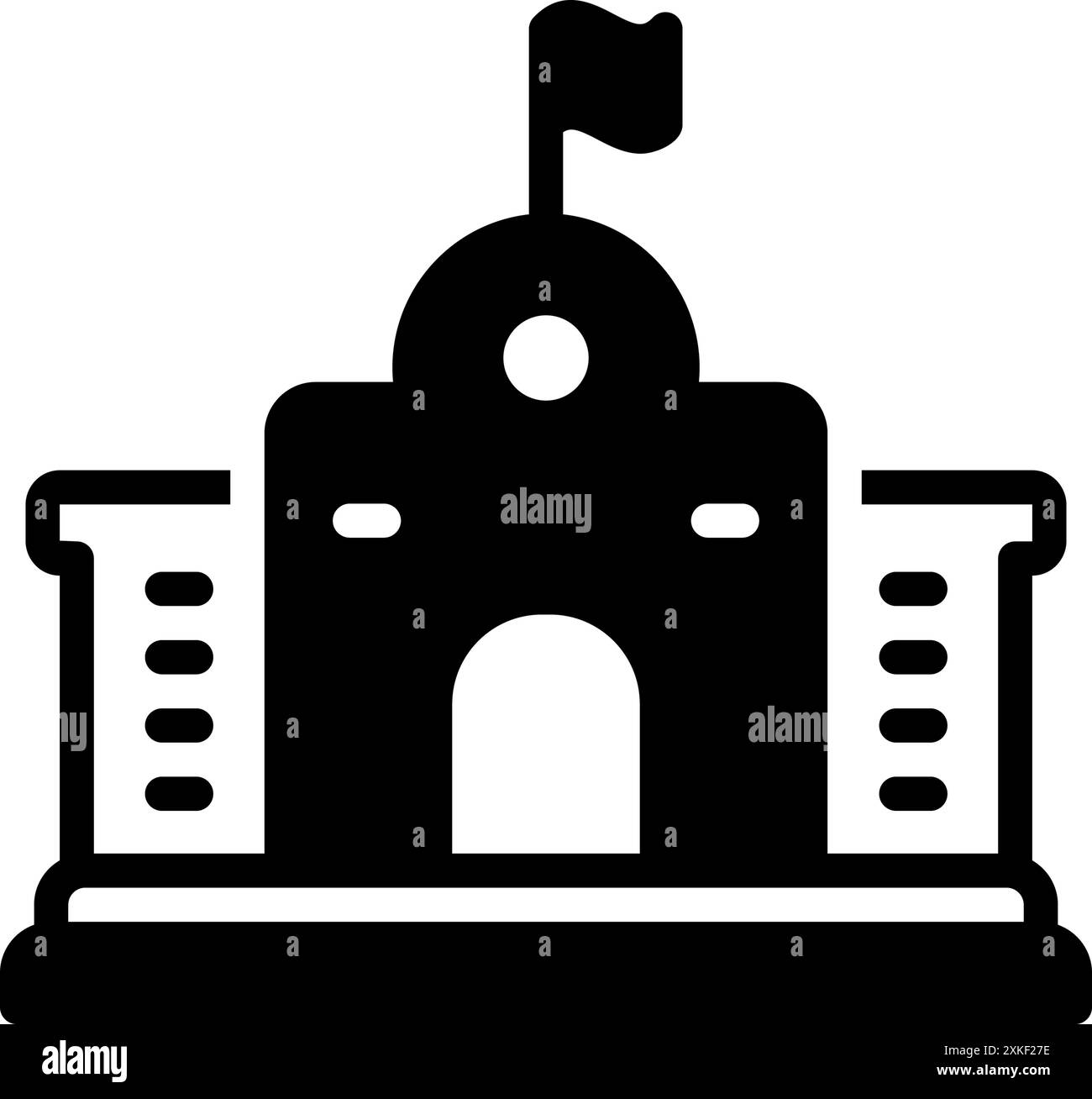 Icône pour municipal, civil Illustration de Vecteur