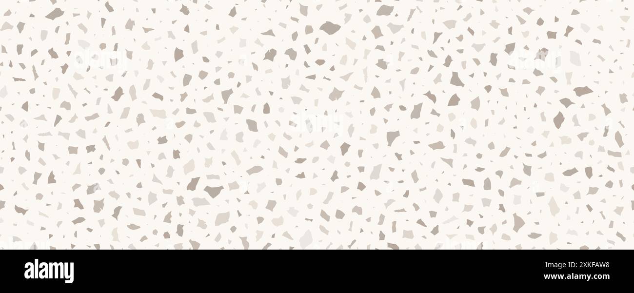 Revêtement de sol en terrazzo modèle sans couture. Texture d'asphalte réaliste vectorielle avec des éléments de mosaïque colorés. Tuile terrazo avec des morceaux de marbre naturel Illustration de Vecteur