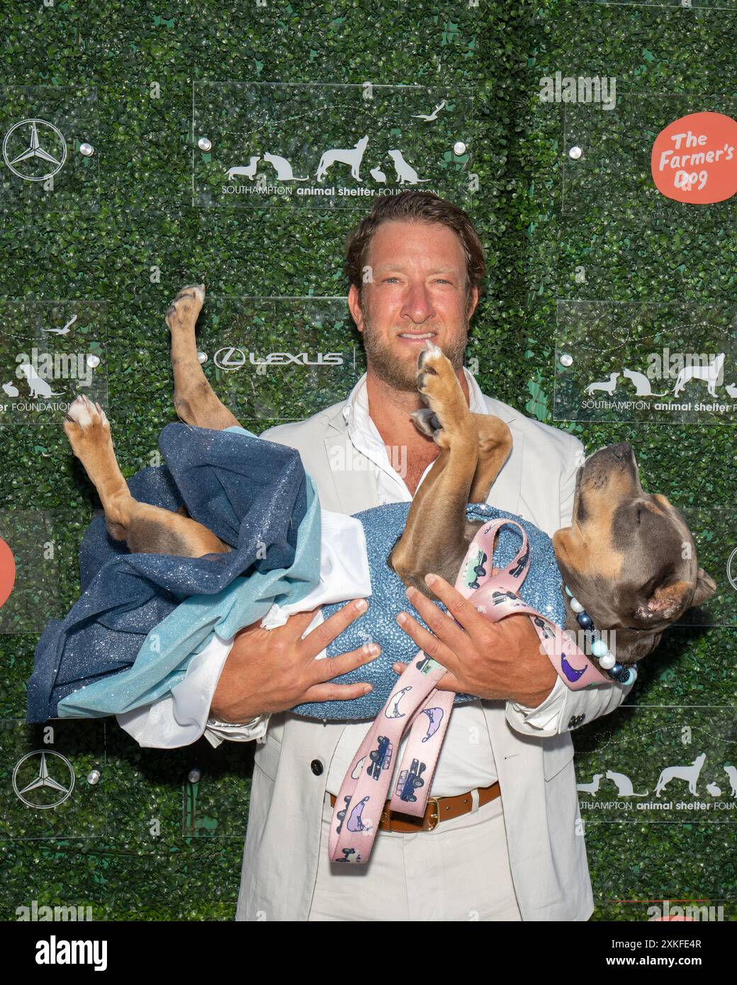 Dave Portnoy, Miss Peaches assiste au Gala 2024 de Southampton animal Shelter Foundation Unconditionnel Love à Southampton, NY, le 20 juillet 2024. (Photo de David Warren /Sipa? USA) crédit : Sipa USA/Alamy Live News Banque D'Images