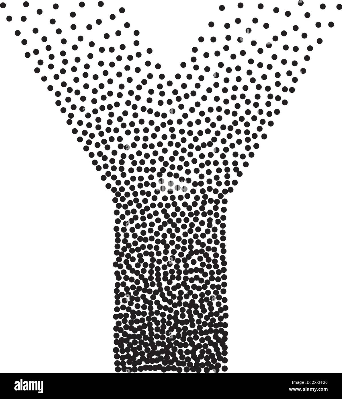 Demi-teinte dégradé grain lettre Y. police texturée pointillée vectorielle Illustration de Vecteur Demi-teinte dégradé grain lettre Y. police texturée pointillée vectorielle Illustration de Vecteur