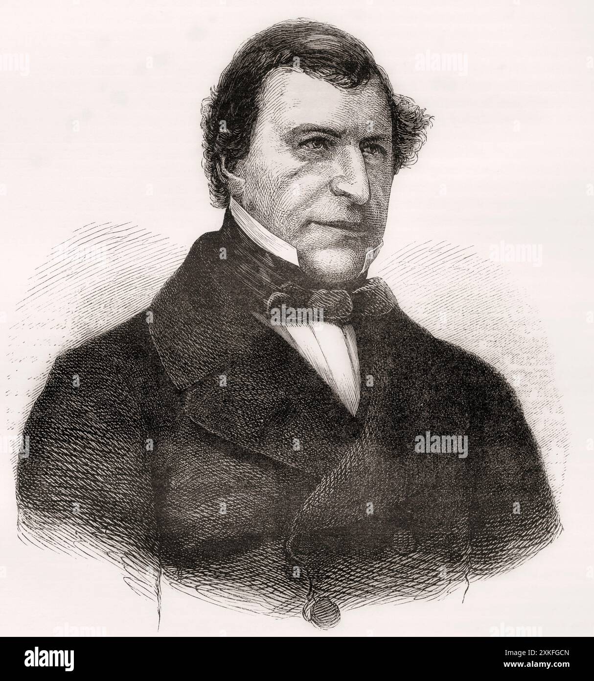 Frederic Thesiger, 1er baron Chelmsford, 1794 - 1878. Juriste britannique, politicien conservateur et deux fois Lord High Chancelier de Grande-Bretagne. Extrait de Cassell's Illustrated History of England, publié vers 1880. Banque D'Images