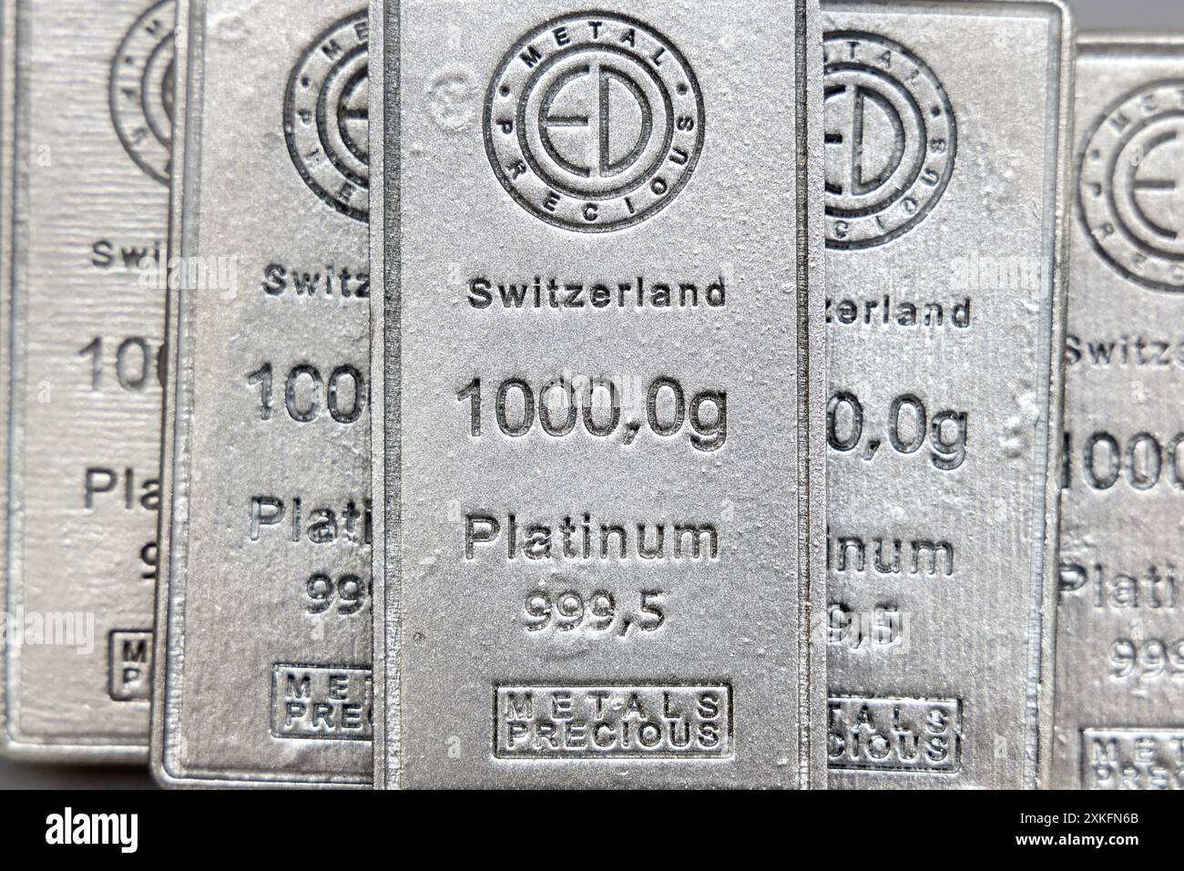 Gros plan des barres de platine Banque D'Images Gros plan des barres de platine Banque D'Images