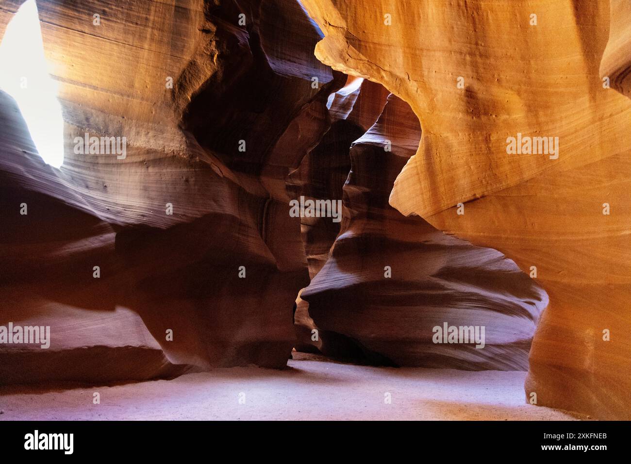 Chamber insie The Upper Antelope Canyon, Navajo Nation, Arizona, États-Unis Banque D'Images