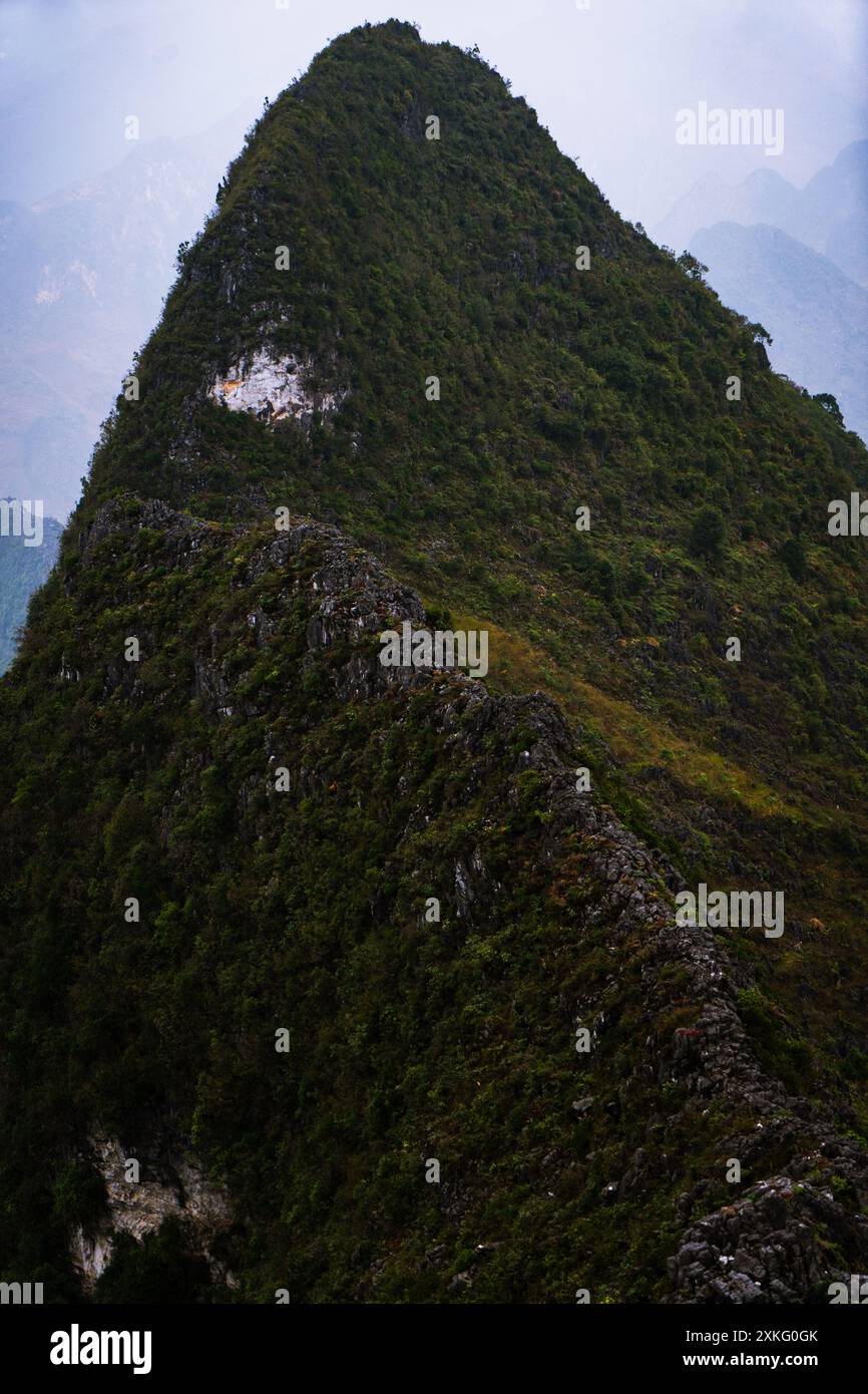 Montagnes dans la région de Ha Giang Banque D'Images