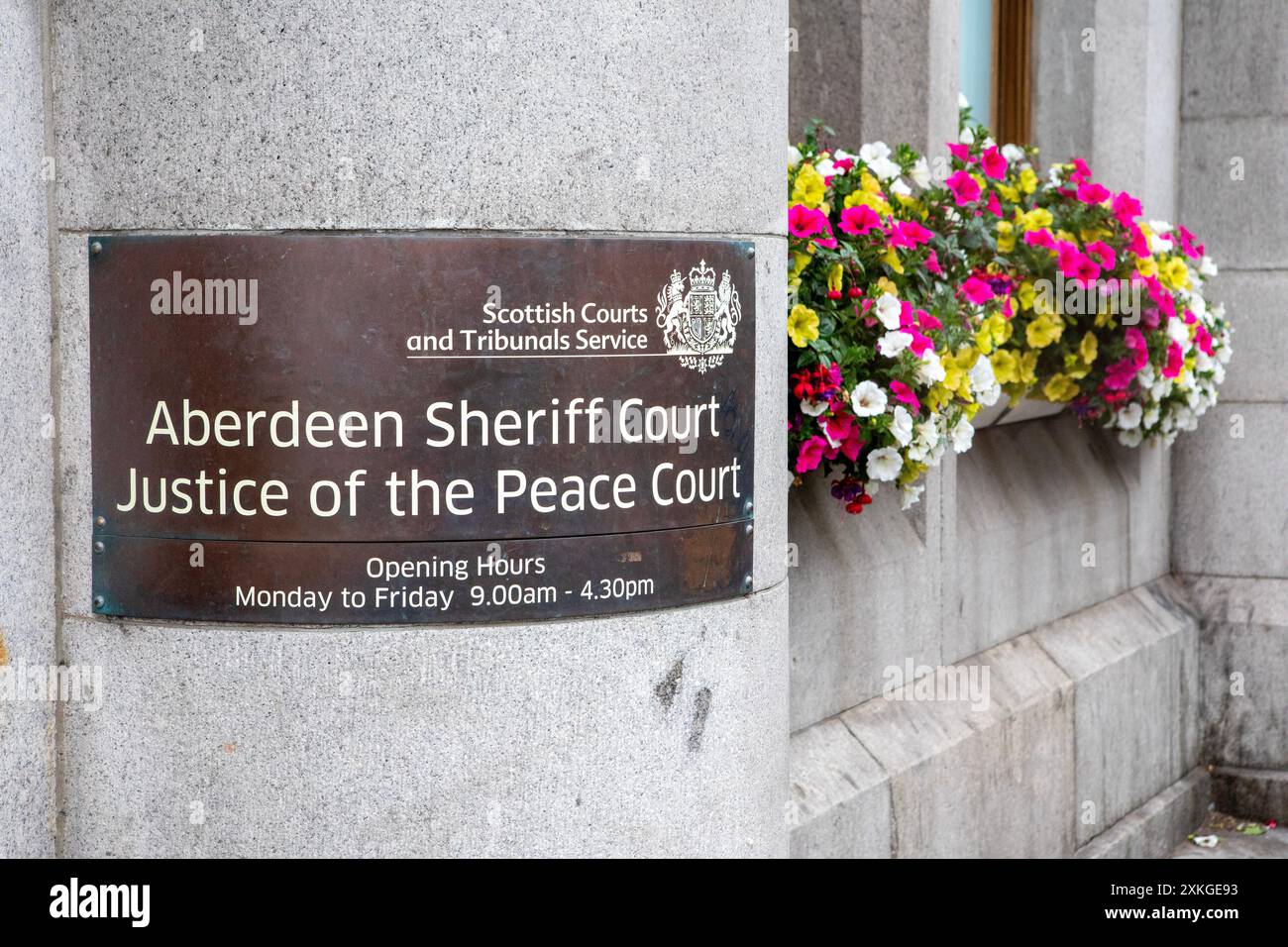 20 juillet 2024, Cour shérif d'Aberdeen Banque D'Images