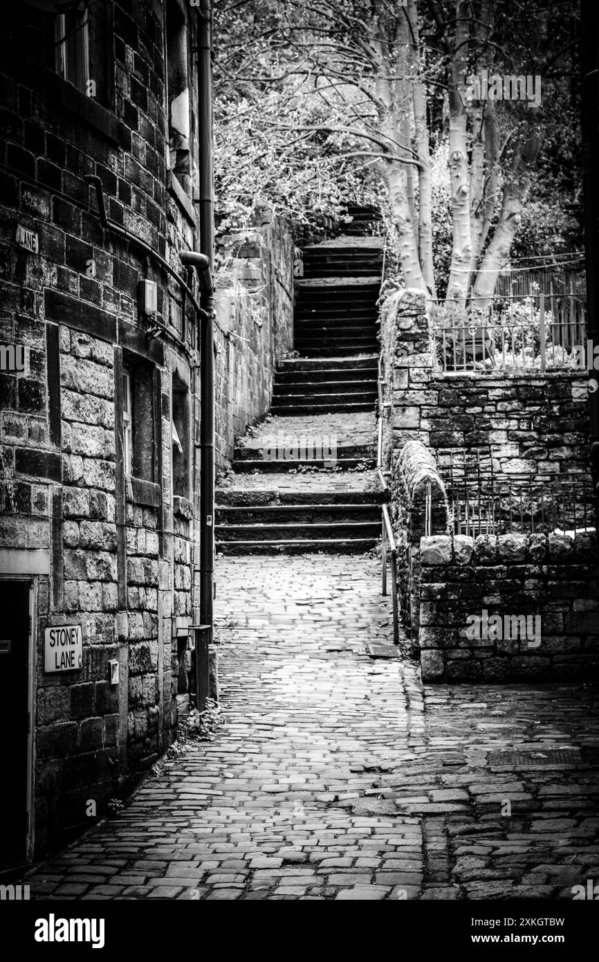 Holmfirth est une ville du district métropolitain de Kirklees, dans le West Yorkshire, en Angleterre. Banque D'Images