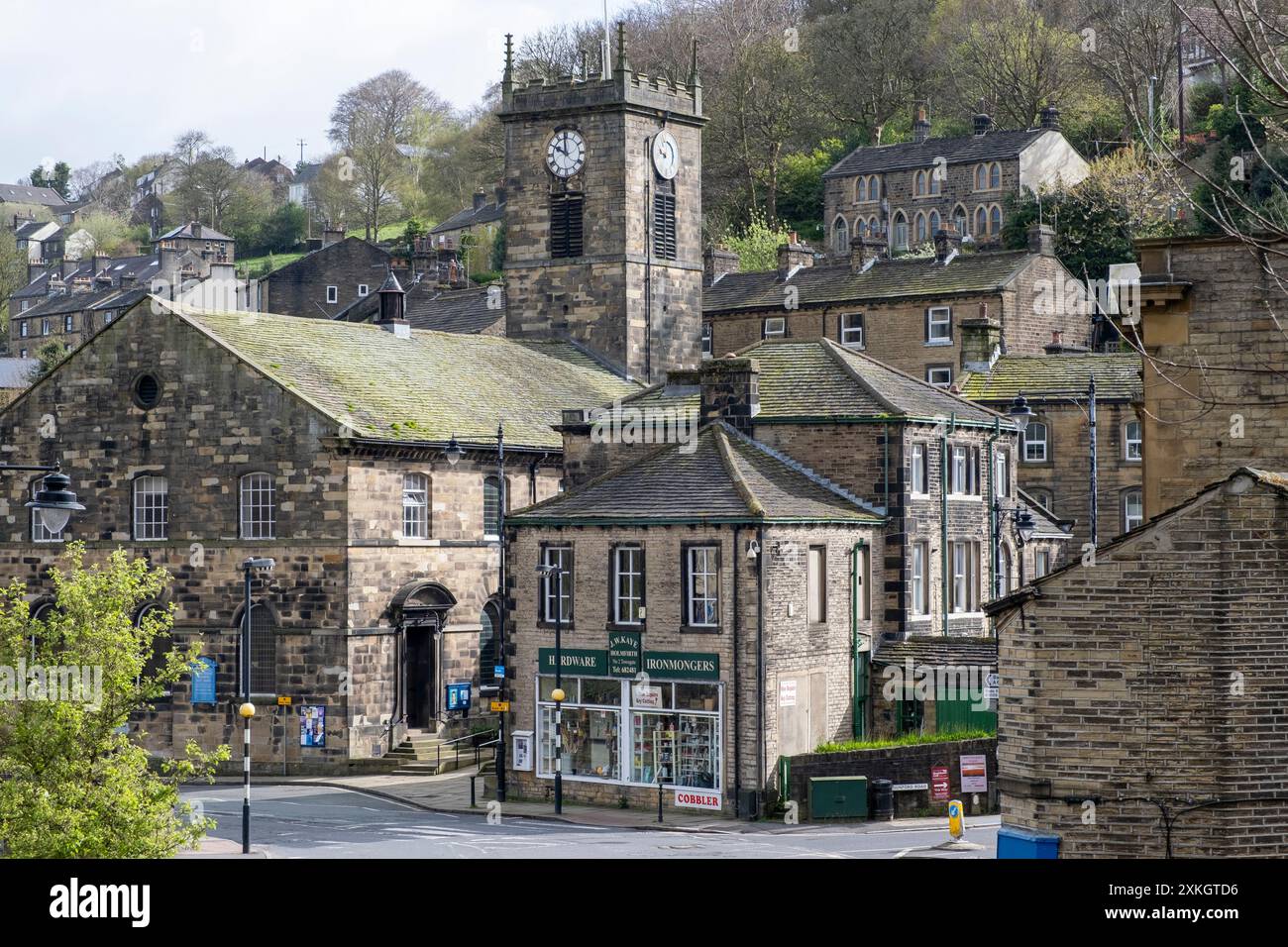 Holmfirth est une ville du district métropolitain de Kirklees, dans le West Yorkshire, en Angleterre. Banque D'Images