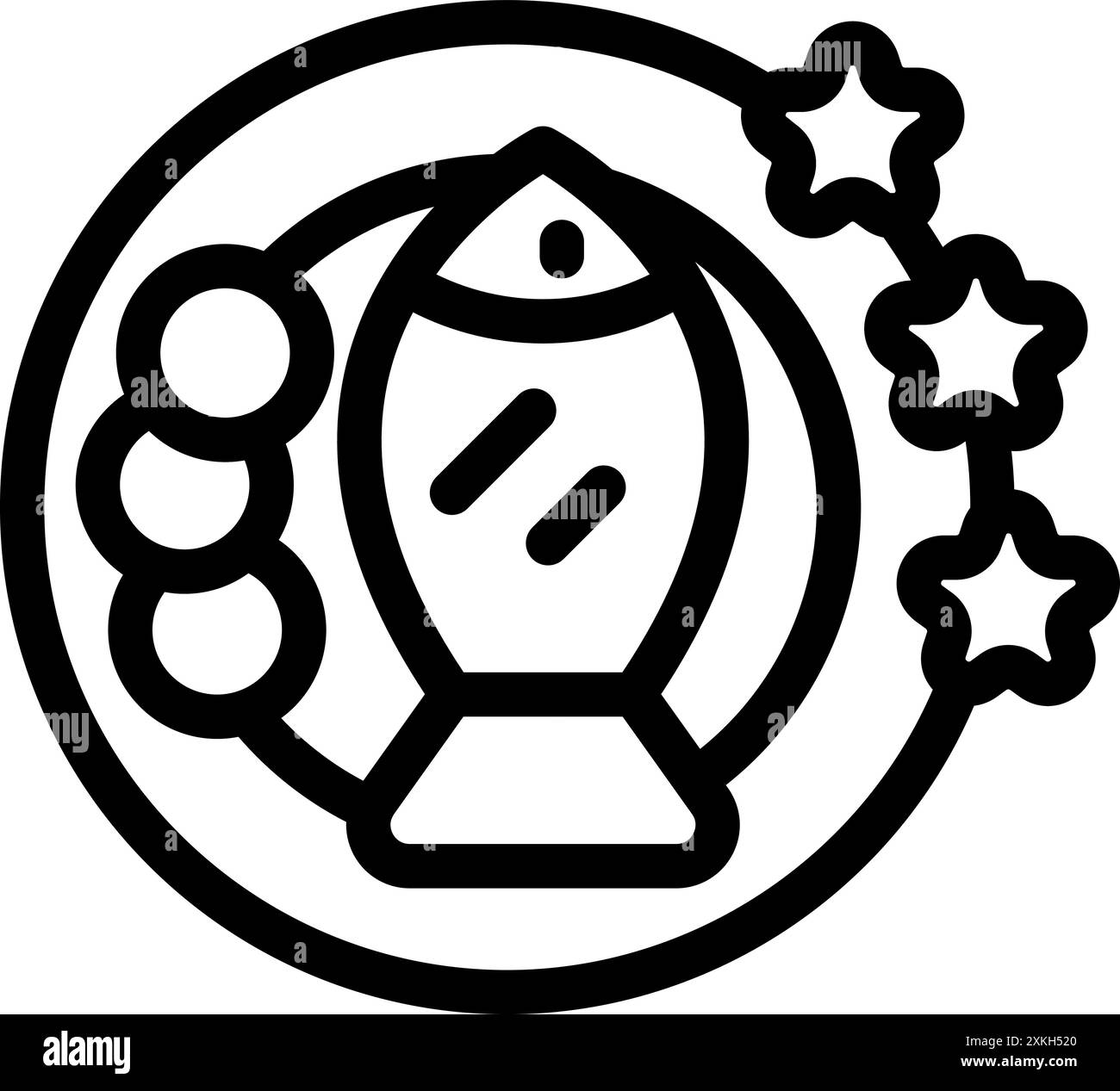 Icône de plat de poisson représentant l'examen du restaurant, l'évaluation et l'expérience culinaire Illustration de Vecteur