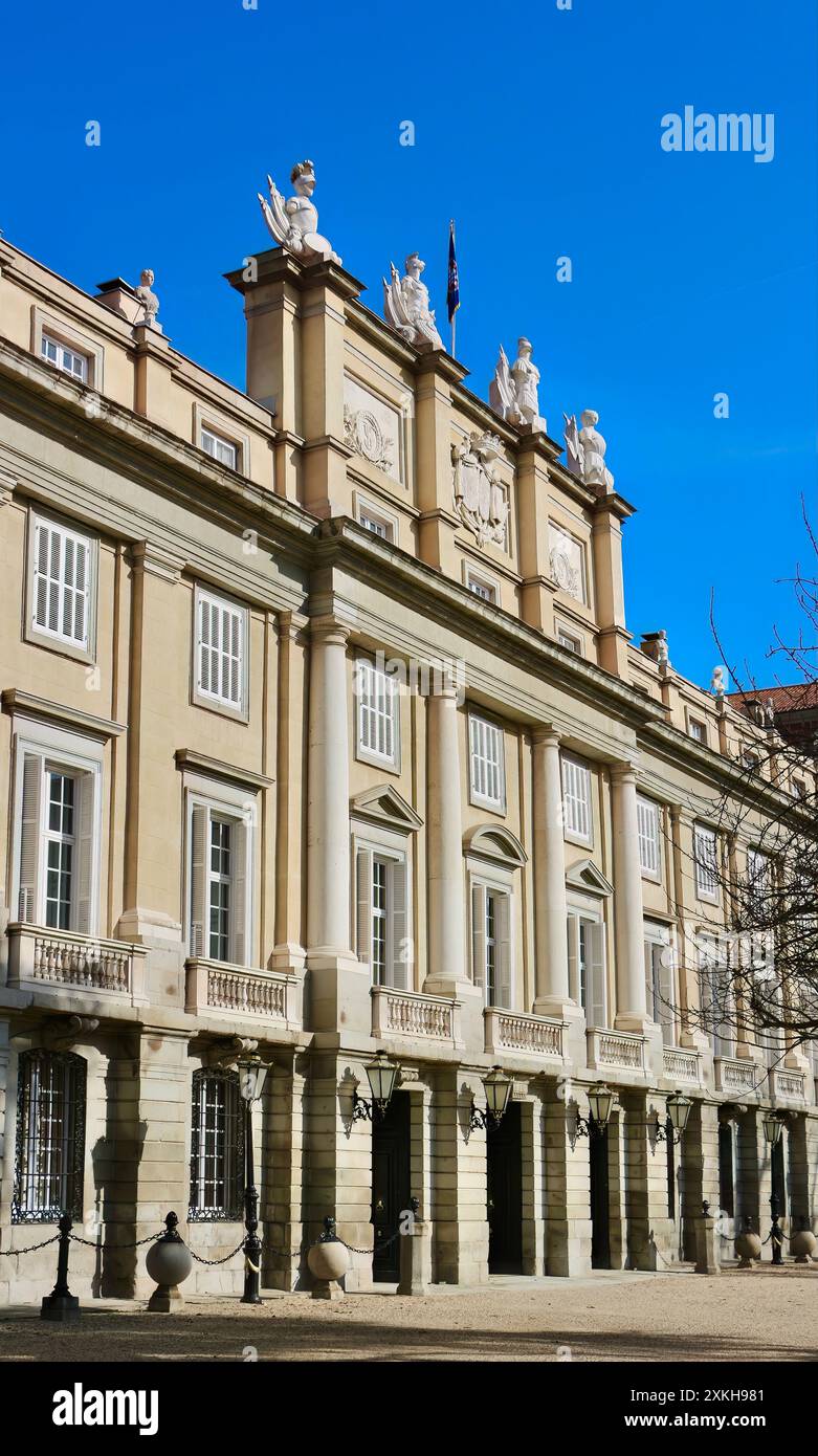 La façade de la résidence Liria Palace des Ducs d'Alba Madrid Espagne Europe Banque D'Images