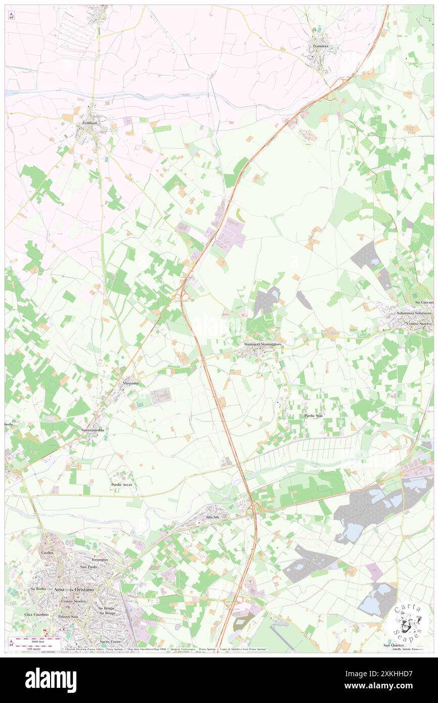 Calcinaxius, IT, Italie, Sardaigne, N 39 57' 10'', N 8 37' 32'', carte, Carthascapes carte publiée en 2024. Explorez Cartascapes, une carte qui révèle la diversité des paysages, des cultures et des écosystèmes de la Terre. Voyage à travers le temps et l'espace, découvrir l'interconnexion du passé, du présent et de l'avenir de notre planète. Banque D'Images