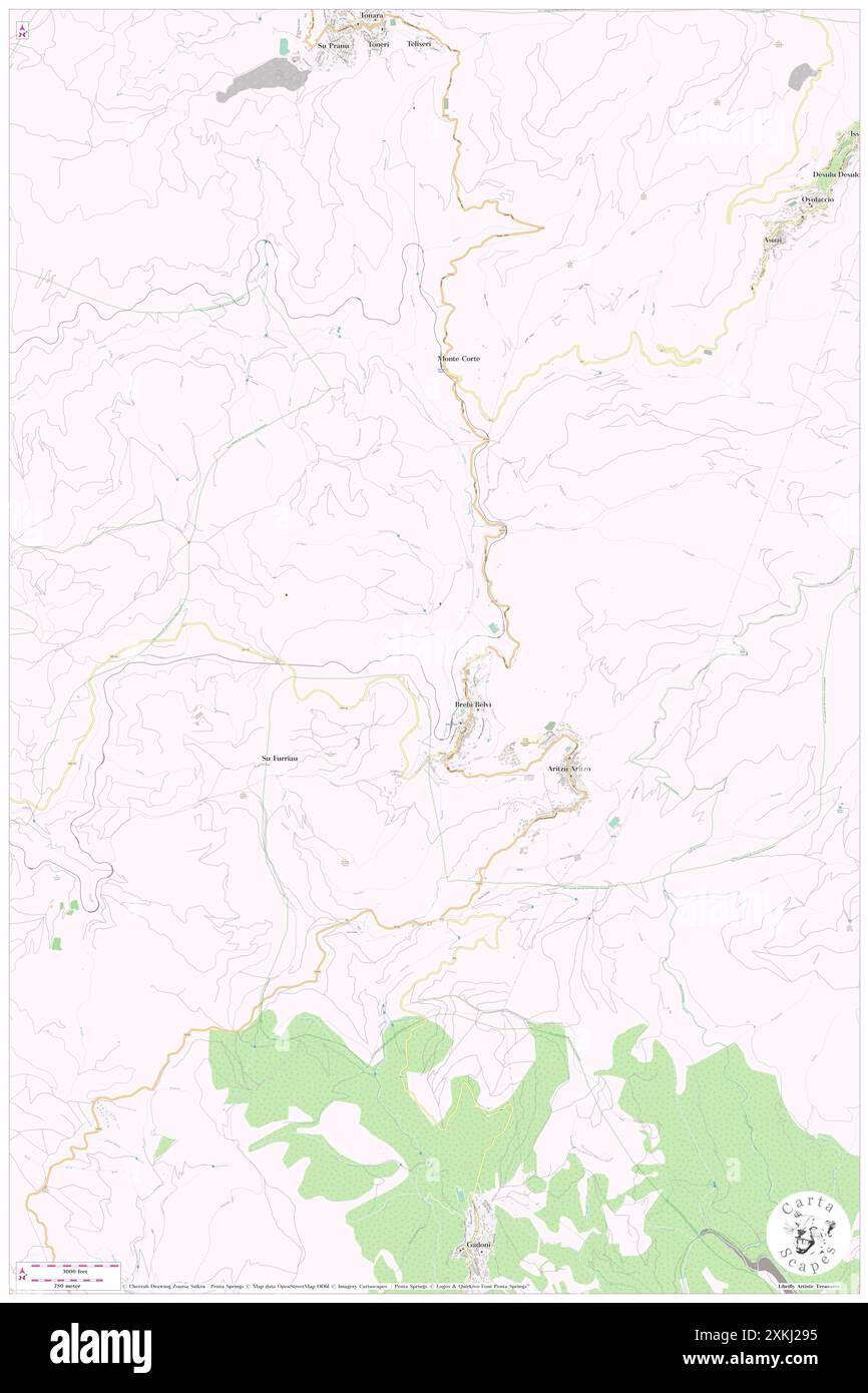 Bauria, IT, Italie, Sardaigne, N 39 58' 2'', N 9 10' 50'', carte, Carthascapes carte publiée en 2024. Explorez Cartascapes, une carte qui révèle la diversité des paysages, des cultures et des écosystèmes de la Terre. Voyage à travers le temps et l'espace, découvrir l'interconnexion du passé, du présent et de l'avenir de notre planète. Banque D'Images