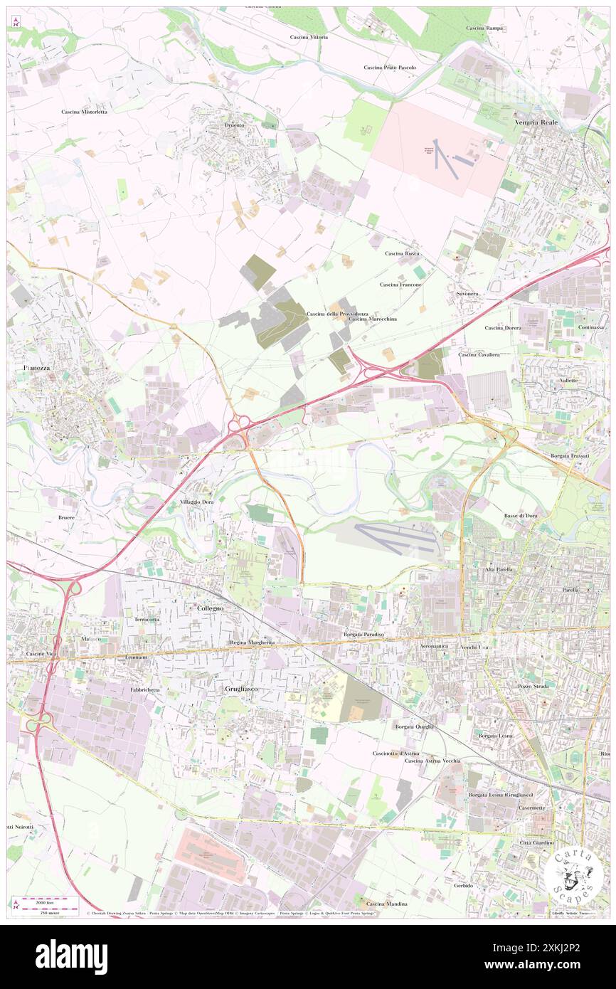 Collegno, Turin, IT, Italie, Piémont, n 45 4' 39'', N 7 34' 20'', carte, Carthascapes carte publiée en 2024. Explorez Cartascapes, une carte qui révèle la diversité des paysages, des cultures et des écosystèmes de la Terre. Voyage à travers le temps et l'espace, découvrir l'interconnexion du passé, du présent et de l'avenir de notre planète. Banque D'Images