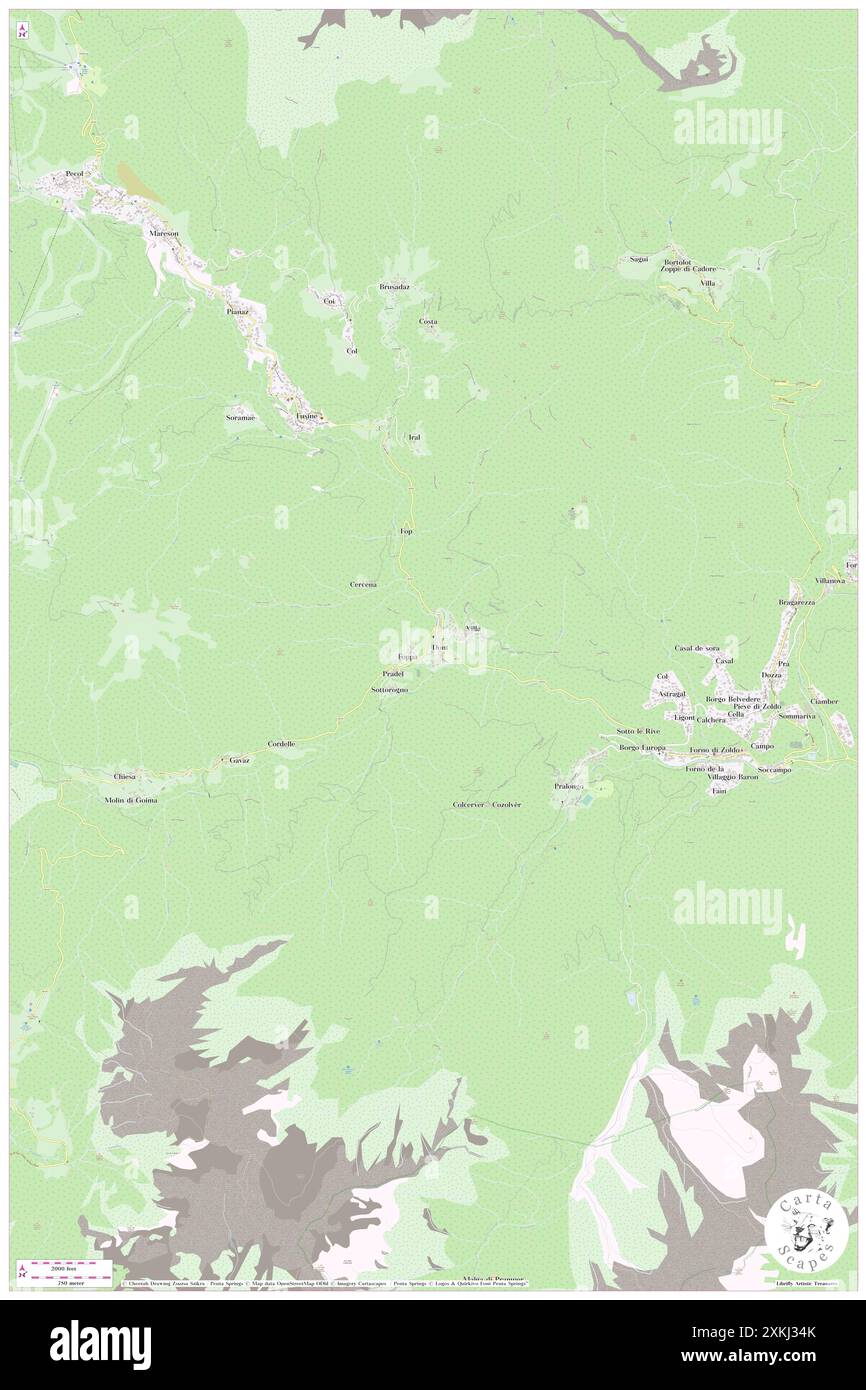 Dont, Provincia di Belluno, IT, Italie, Vénétie, n 46 21' 17'', N 12 8' 37'', carte, Carthascapes carte publiée en 2024. Explorez Cartascapes, une carte qui révèle la diversité des paysages, des cultures et des écosystèmes de la Terre. Voyage à travers le temps et l'espace, découvrir l'interconnexion du passé, du présent et de l'avenir de notre planète. Banque D'Images