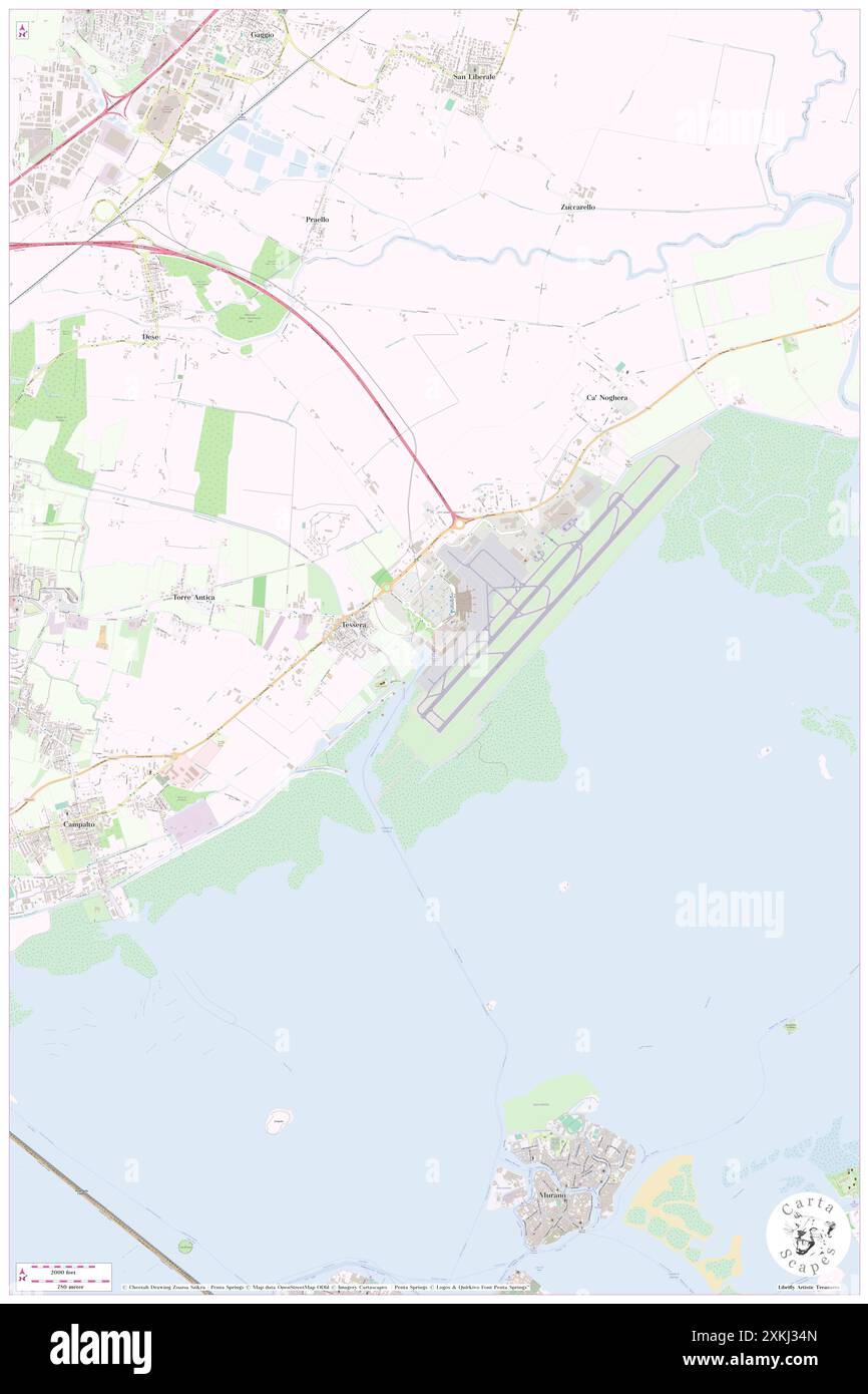 Aeroporto Marco Polo (linea B,R), Provincia di Venezia, IT, Italie, Vénétie, n 45 30' 2'', N 12 20' 13'', carte, Cartascapes carte publiée en 2024. Explorez Cartascapes, une carte qui révèle la diversité des paysages, des cultures et des écosystèmes de la Terre. Voyage à travers le temps et l'espace, découvrir l'interconnexion du passé, du présent et de l'avenir de notre planète. Banque D'Images