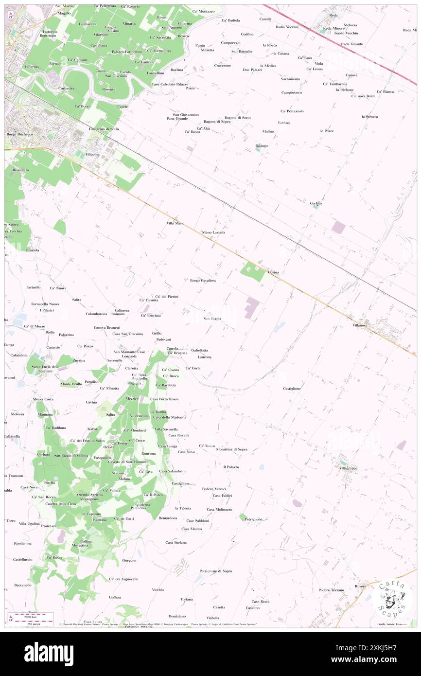 San Biagio, Provincia di Ravenna, IT, Italie, Emilie-Romagne, n 44 14' 58'', N 11 56' 22'', carte, Carthascapes carte publiée en 2024. Explorez Cartascapes, une carte qui révèle la diversité des paysages, des cultures et des écosystèmes de la Terre. Voyage à travers le temps et l'espace, découvrir l'interconnexion du passé, du présent et de l'avenir de notre planète. Banque D'Images