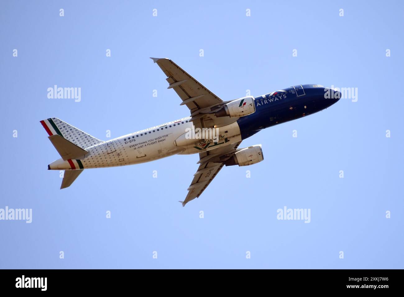 Fiumicino, Latium. 23 juillet 2024. Airbus A320 ITA Airways IO sono Friuli Venezia Giulia . Avion pour l'aéroport de Fiumicino. Fiumicino (Italie), 23 juillet 2024. AllShotLive/Sipa USA crédit : Sipa USA/Alamy Live News Banque D'Images