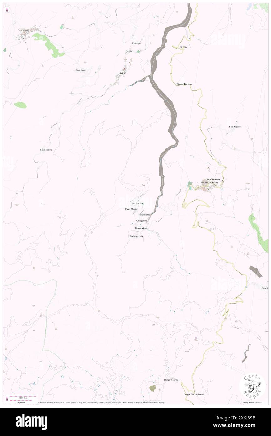 San Basilio, Messine, IT, Italie, Sicile, n 38 0' 34'', N 15 6' 13'', carte, Cartascapes carte publiée en 2024. Explorez Cartascapes, une carte qui révèle la diversité des paysages, des cultures et des écosystèmes de la Terre. Voyage à travers le temps et l'espace, découvrir l'interconnexion du passé, du présent et de l'avenir de notre planète. Banque D'Images