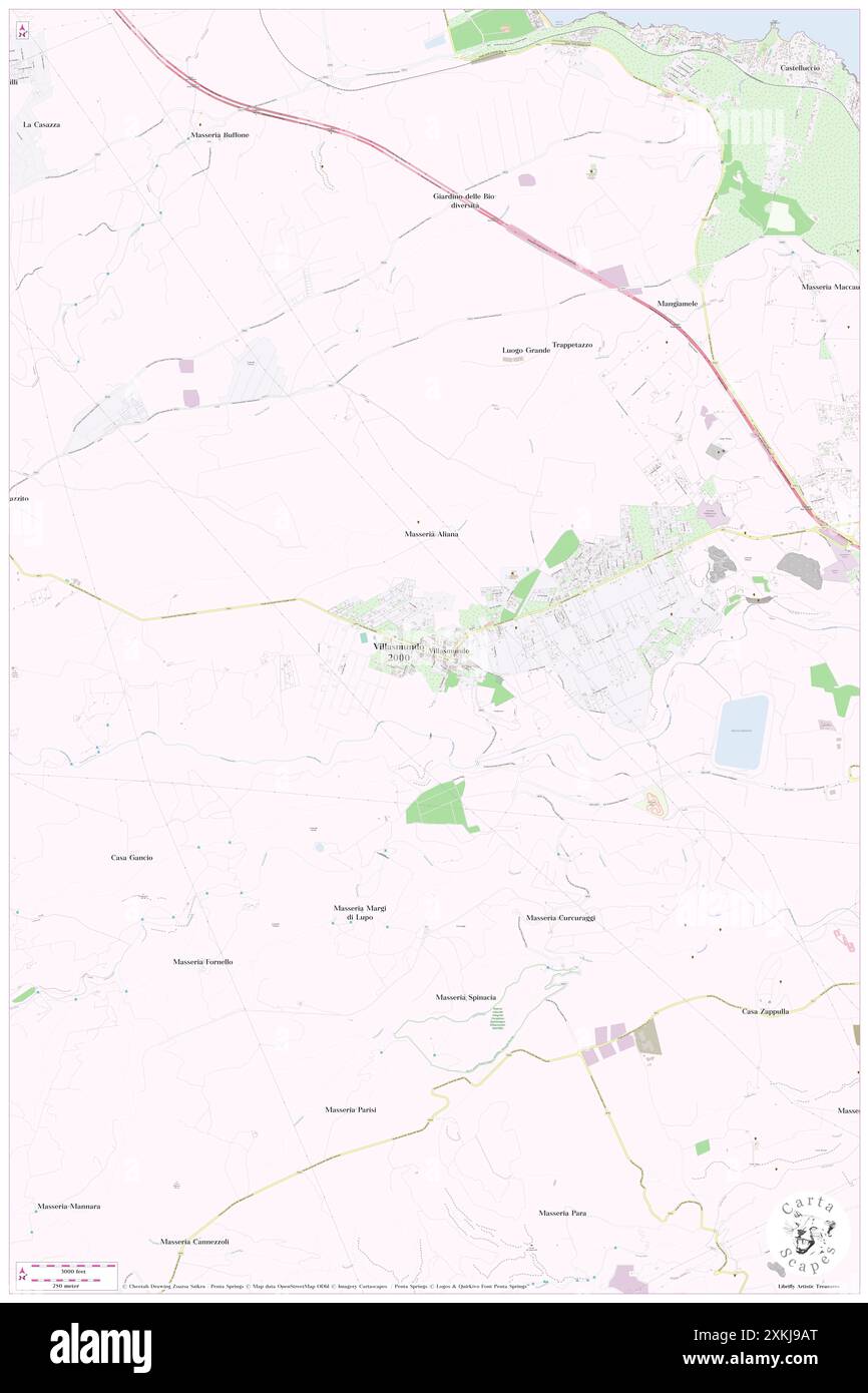 Villasmundo, Provincia di Siracusa, IT, Italie, Sicile, n 37 15' 4'', N 15 5' 27'', carte, Carthascapes carte publiée en 2024. Explorez Cartascapes, une carte qui révèle la diversité des paysages, des cultures et des écosystèmes de la Terre. Voyage à travers le temps et l'espace, découvrir l'interconnexion du passé, du présent et de l'avenir de notre planète. Banque D'Images