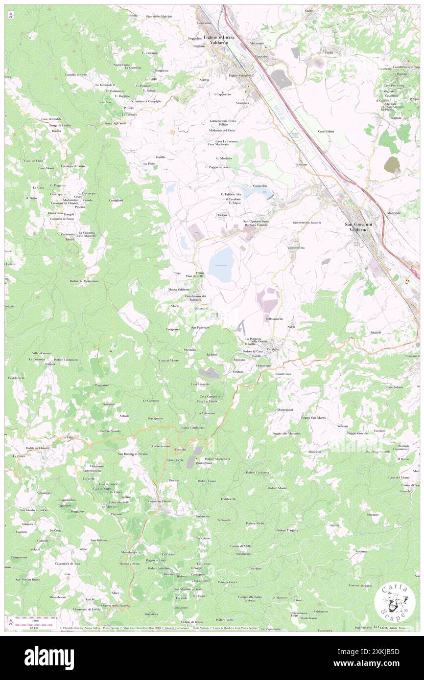 Cavriglia, Province of Arezzo, IT, Italie, Toscane, n 43 31' 12'', N 11 29' 12'', carte, Cartascapes carte publiée en 2024. Explorez Cartascapes, une carte qui révèle la diversité des paysages, des cultures et des écosystèmes de la Terre. Voyage à travers le temps et l'espace, découvrir l'interconnexion du passé, du présent et de l'avenir de notre planète. Banque D'Images