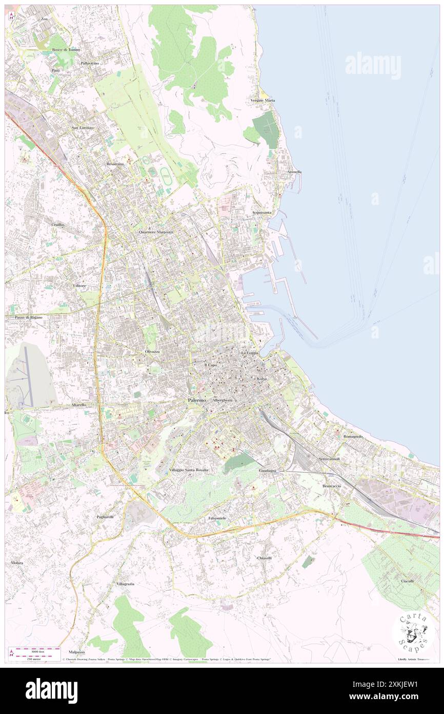 Gardenia, Palerme, IT, Italie, Sicile, n 38 7' 23'', N 13 21' 29'', carte, Carthascapes carte publiée en 2024. Explorez Cartascapes, une carte qui révèle la diversité des paysages, des cultures et des écosystèmes de la Terre. Voyage à travers le temps et l'espace, découvrir l'interconnexion du passé, du présent et de l'avenir de notre planète. Banque D'Images