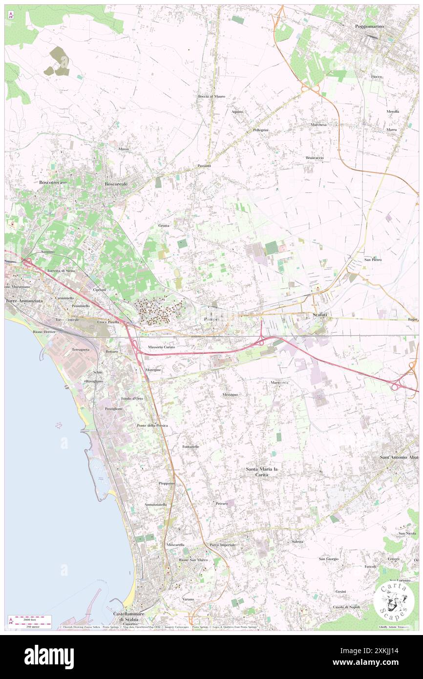 Piazza Bartolo Longo, Napoli, IT, Italie, Campanie, n 40 44' 57'', N 14 30' 2'', carte, Carthascapes carte publiée en 2024. Explorez Cartascapes, une carte qui révèle la diversité des paysages, des cultures et des écosystèmes de la Terre. Voyage à travers le temps et l'espace, découvrir l'interconnexion du passé, du présent et de l'avenir de notre planète. Banque D'Images