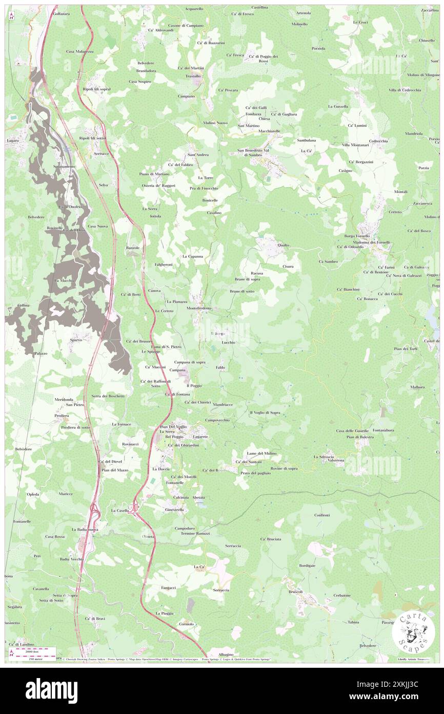 Borgo, Bologne, IT, Italie, Émilie-Romagne, n 44 11' 6'', N 11 13' 32'', carte, Carthascapes carte publiée en 2024. Explorez Cartascapes, une carte qui révèle la diversité des paysages, des cultures et des écosystèmes de la Terre. Voyage à travers le temps et l'espace, découvrir l'interconnexion du passé, du présent et de l'avenir de notre planète. Banque D'Images