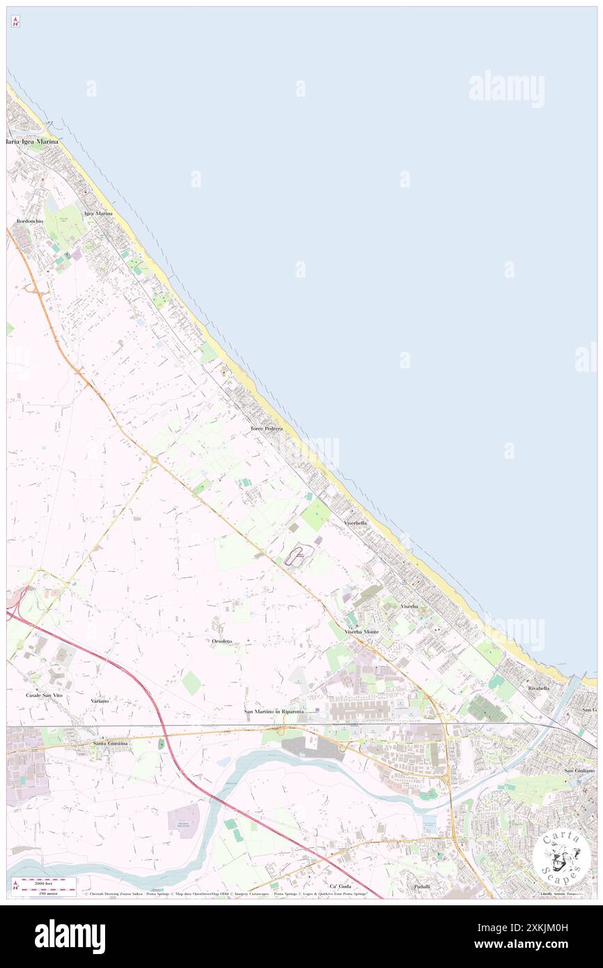 Mose Hotel, Provincia di Rimini, IT, Italie, Emilie-Romagne, n 44 6' 14'', N 12 30' 59'', carte, Carthascapes carte publiée en 2024. Explorez Cartascapes, une carte qui révèle la diversité des paysages, des cultures et des écosystèmes de la Terre. Voyage à travers le temps et l'espace, découvrir l'interconnexion du passé, du présent et de l'avenir de notre planète. Banque D'Images