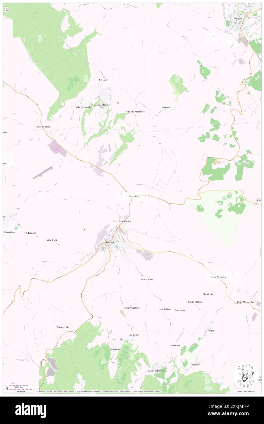 Celestrino, Provincia di Perugia, IT, Italie, Ombrie, n 42 52' 57'', N 12 34' 4'', carte, Carthascapes carte publiée en 2024. Explorez Cartascapes, une carte qui révèle la diversité des paysages, des cultures et des écosystèmes de la Terre. Voyage à travers le temps et l'espace, découvrir l'interconnexion du passé, du présent et de l'avenir de notre planète. Banque D'Images