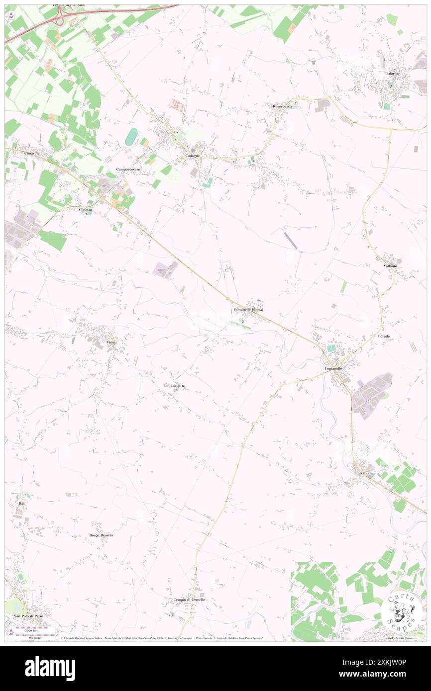 Cattai, Provincia di Treviso, IT, Italie, Vénétie, n 45 50' 20'', N 12 26' 21'', carte, Cartascapes carte publiée en 2024. Explorez Cartascapes, une carte qui révèle la diversité des paysages, des cultures et des écosystèmes de la Terre. Voyage à travers le temps et l'espace, découvrir l'interconnexion du passé, du présent et de l'avenir de notre planète. Banque D'Images