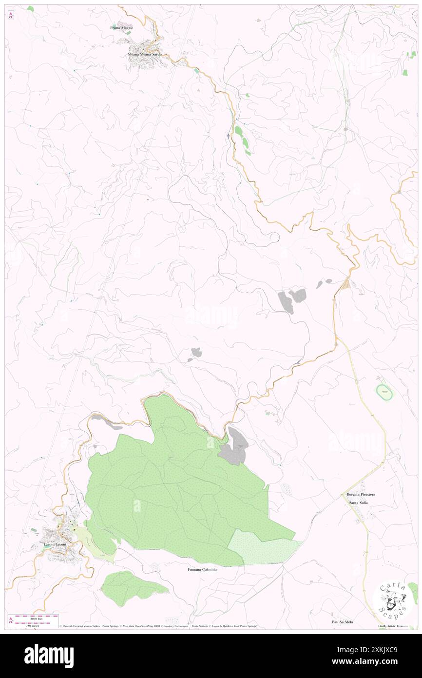 Cuile 'e Pauli, IT, Italie, Sardaigne, N 39 53' 42'', N 9 5' 18'', carte, Carthascapes carte publiée en 2024. Explorez Cartascapes, une carte qui révèle la diversité des paysages, des cultures et des écosystèmes de la Terre. Voyage à travers le temps et l'espace, découvrir l'interconnexion du passé, du présent et de l'avenir de notre planète. Banque D'Images