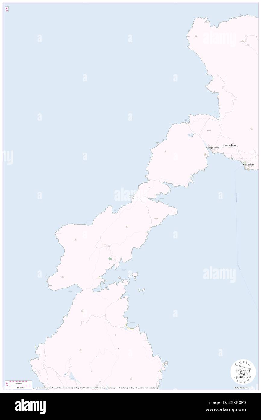 Islotti Candelliere, IT, Italie, Sardaigne, N 41 3' 6'', N 8 15' 1'', carte, Carthascapes carte publiée en 2024. Explorez Cartascapes, une carte qui révèle la diversité des paysages, des cultures et des écosystèmes de la Terre. Voyage à travers le temps et l'espace, découvrir l'interconnexion du passé, du présent et de l'avenir de notre planète. Banque D'Images