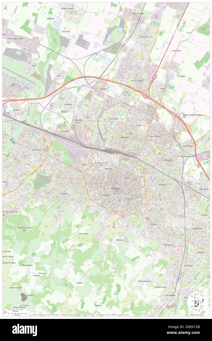 Hotel Astoria, Bologna, IT, Italie, Emilie-Romagne, n 44 30' 13'', N 11 20' 17'', carte, Cartascapes carte publiée en 2024. Explorez Cartascapes, une carte qui révèle la diversité des paysages, des cultures et des écosystèmes de la Terre. Voyage à travers le temps et l'espace, découvrir l'interconnexion du passé, du présent et de l'avenir de notre planète. Banque D'Images