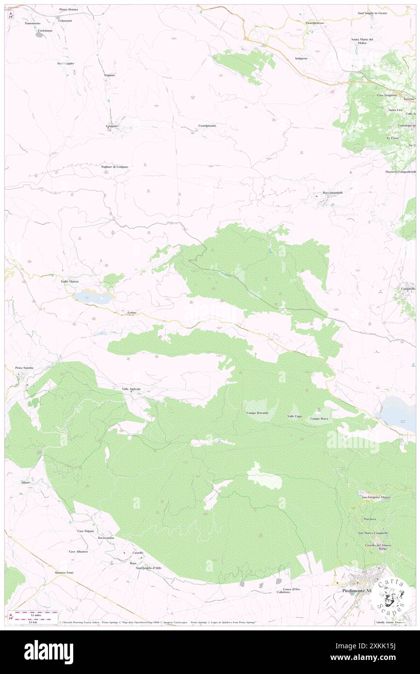 Letino, Provincia di Caserta, IT, Italie, Campanie, n 41 27' 10'', N 14 15' 19'', carte, Cartascapes carte publiée en 2024. Explorez Cartascapes, une carte qui révèle la diversité des paysages, des cultures et des écosystèmes de la Terre. Voyage à travers le temps et l'espace, découvrir l'interconnexion du passé, du présent et de l'avenir de notre planète. Banque D'Images