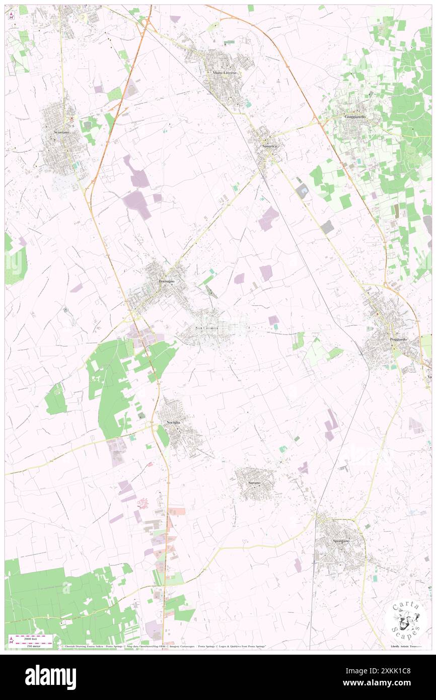 Cappella di San Giuseppe, Provincia di Lecce, IT, Italie, Pouilles, n 40 3' 22'', N 18 20' 11'', carte, Cartascapes carte publiée en 2024. Explorez Cartascapes, une carte qui révèle la diversité des paysages, des cultures et des écosystèmes de la Terre. Voyage à travers le temps et l'espace, découvrir l'interconnexion du passé, du présent et de l'avenir de notre planète. Banque D'Images