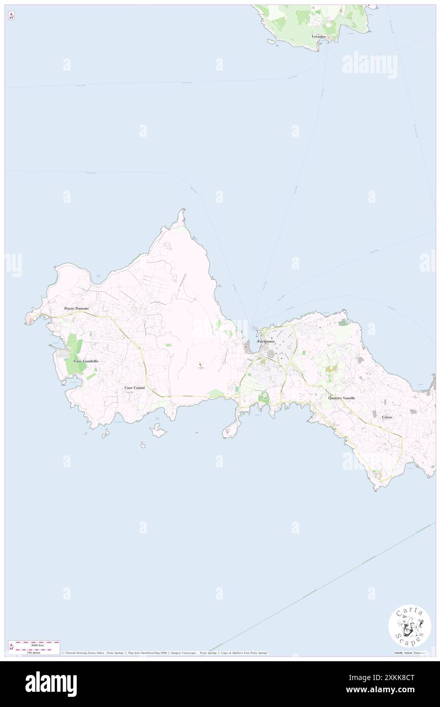 Isola Favignana, IT, Italie, Sicile, N 37 55' 59'', N 12 19' 0'', carte, Carthascapes carte publiée en 2024. Explorez Cartascapes, une carte qui révèle la diversité des paysages, des cultures et des écosystèmes de la Terre. Voyage à travers le temps et l'espace, découvrir l'interconnexion du passé, du présent et de l'avenir de notre planète. Banque D'Images