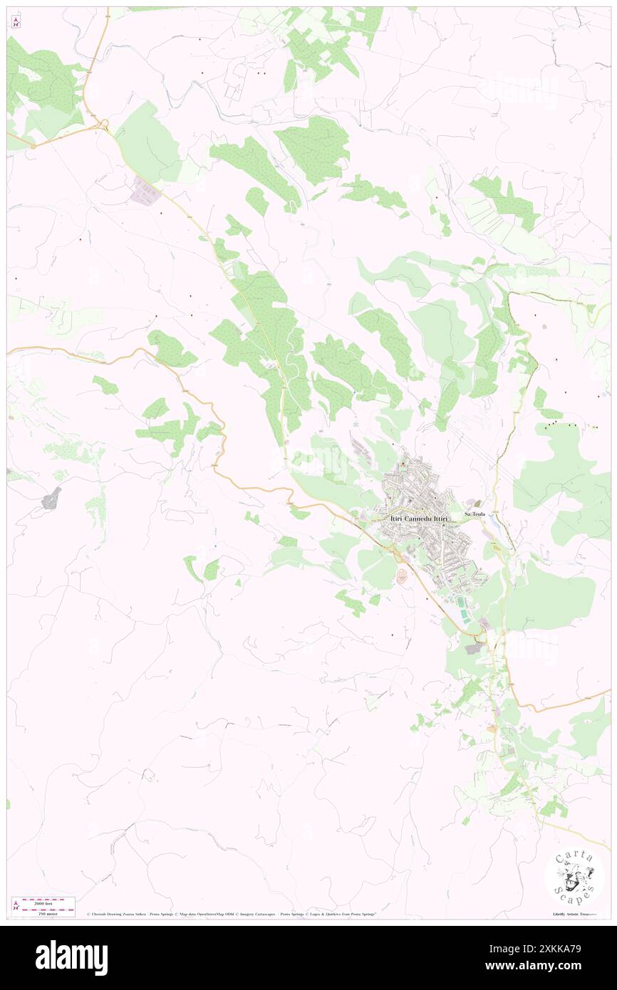 Monte San Giovanni, Provincia di Sassari, IT, Italie, Sardaigne, n 40 36' 0'', N 8 33' 0'', carte, Cartascapes carte publiée en 2024. Explorez Cartascapes, une carte qui révèle la diversité des paysages, des cultures et des écosystèmes de la Terre. Voyage à travers le temps et l'espace, découvrir l'interconnexion du passé, du présent et de l'avenir de notre planète. Banque D'Images