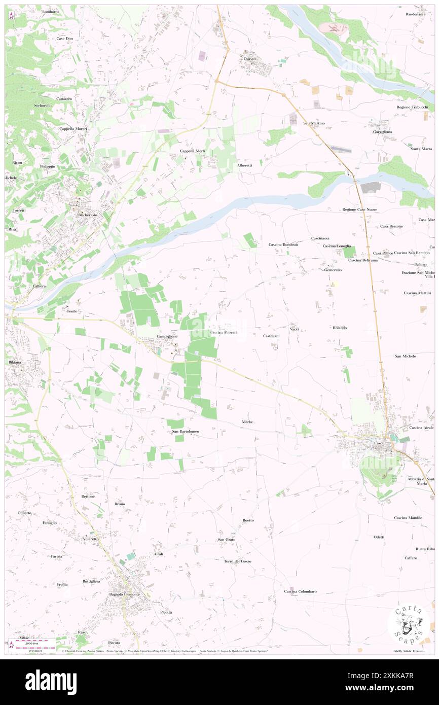 Cascina Peiretti, Turin, IT, Italie, Piémont, n 44 48' 15'', N 7 20' 10'', carte, Cartascapes carte publiée en 2024. Explorez Cartascapes, une carte qui révèle la diversité des paysages, des cultures et des écosystèmes de la Terre. Voyage à travers le temps et l'espace, découvrir l'interconnexion du passé, du présent et de l'avenir de notre planète. Banque D'Images