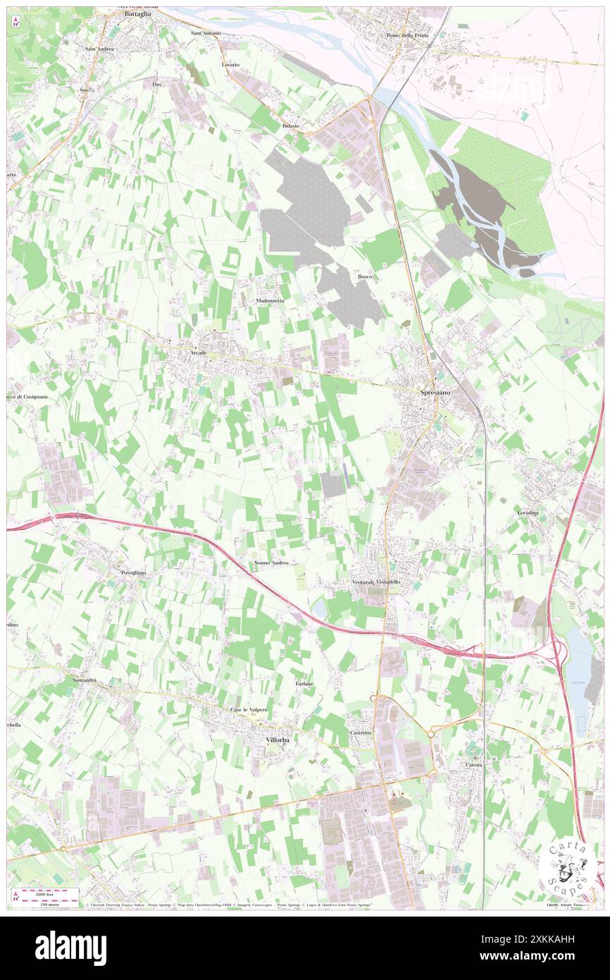 Roma, Provincia di Treviso, IT, Italie, Vénétie, n 45 46' 21'', N 12 14' 14'', carte, Cartascapes carte publiée en 2024. Explorez Cartascapes, une carte qui révèle la diversité des paysages, des cultures et des écosystèmes de la Terre. Voyage à travers le temps et l'espace, découvrir l'interconnexion du passé, du présent et de l'avenir de notre planète. Banque D'Images