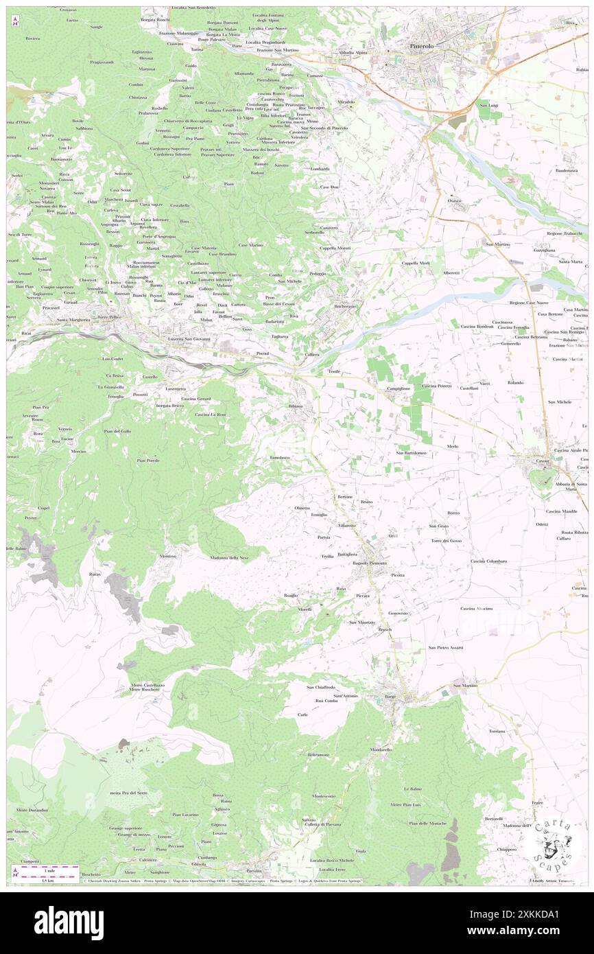 Bibiana, Turin, IT, Italie, Piémont, n 44 47' 56'', N 7 17' 17'', carte, Cartascapes carte publiée en 2024. Explorez Cartascapes, une carte qui révèle la diversité des paysages, des cultures et des écosystèmes de la Terre. Voyage à travers le temps et l'espace, découvrir l'interconnexion du passé, du présent et de l'avenir de notre planète. Banque D'Images