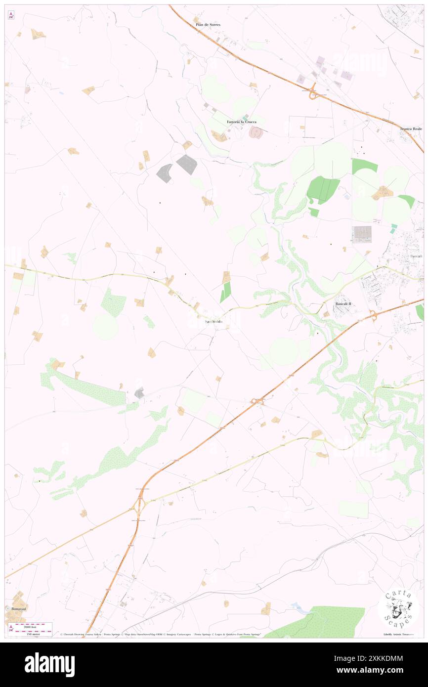 Saccheddu, Provincia di Sassari, IT, Italie, Sardaigne, n 40 43' 32'', N 8 24' 48'', carte, Cartascapes carte publiée en 2024. Explorez Cartascapes, une carte qui révèle la diversité des paysages, des cultures et des écosystèmes de la Terre. Voyage à travers le temps et l'espace, découvrir l'interconnexion du passé, du présent et de l'avenir de notre planète. Banque D'Images