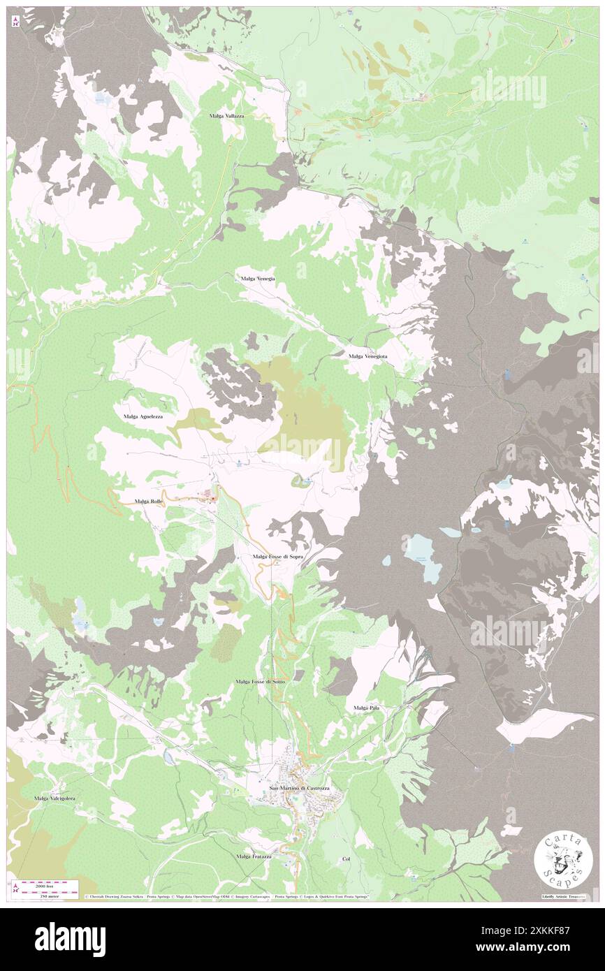 Costazza, IT, Italie, Vénétie, N 46 18' 5'', N 11 48' 12'', carte, Carthascapes carte publiée en 2024. Explorez Cartascapes, une carte qui révèle la diversité des paysages, des cultures et des écosystèmes de la Terre. Voyage à travers le temps et l'espace, découvrir l'interconnexion du passé, du présent et de l'avenir de notre planète. Banque D'Images