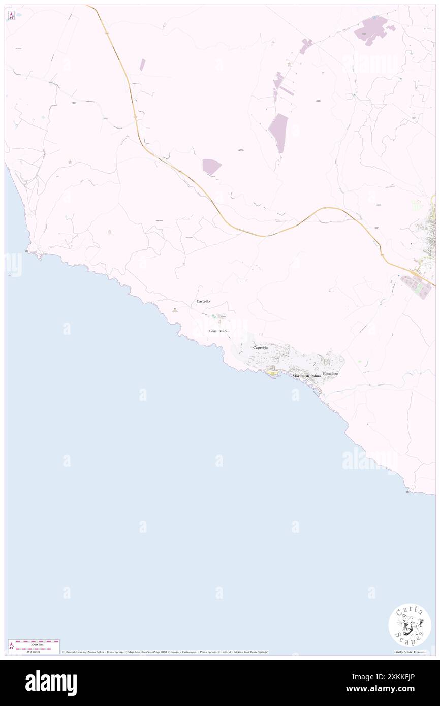 Giardinaccio, Agrigente, IT, Italie, Sicile, n 37 10' 46'', N 13 42' 22'', carte, Carthascapes carte publiée en 2024. Explorez Cartascapes, une carte qui révèle la diversité des paysages, des cultures et des écosystèmes de la Terre. Voyage à travers le temps et l'espace, découvrir l'interconnexion du passé, du présent et de l'avenir de notre planète. Banque D'Images