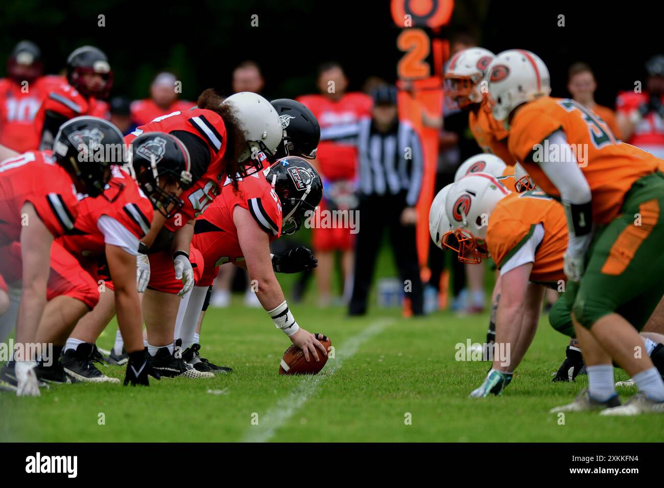 MONKETON, SÉNATEURS DE GATESHEAD V DARLINGTON STEAM, STADE MONKTON, DIMANCHE 21 JUILLET 2024 (CRÉDIT : SCOTT LLEWELLYN | @SL SPORTSPHOTOS) Banque D'Images