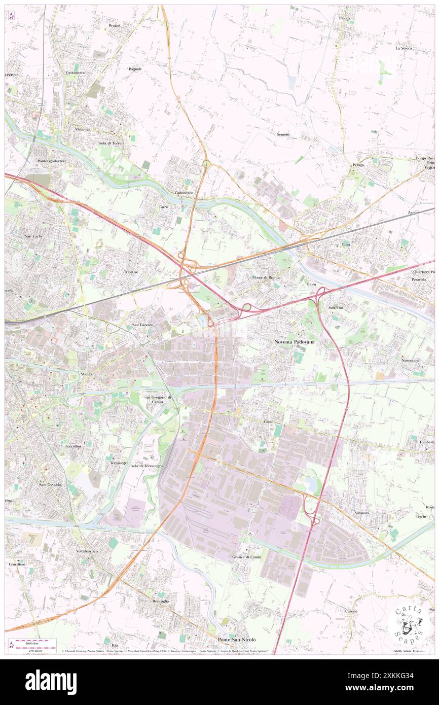 Sheraton Padova Hotel & Conference Center, Provincia di Padova, IT, Italie, Vénétie, n 45 24' 58'', N 11 55' 59'', carte, Cartascapes carte publiée en 2024. Explorez Cartascapes, une carte qui révèle la diversité des paysages, des cultures et des écosystèmes de la Terre. Voyage à travers le temps et l'espace, découvrir l'interconnexion du passé, du présent et de l'avenir de notre planète. Banque D'Images