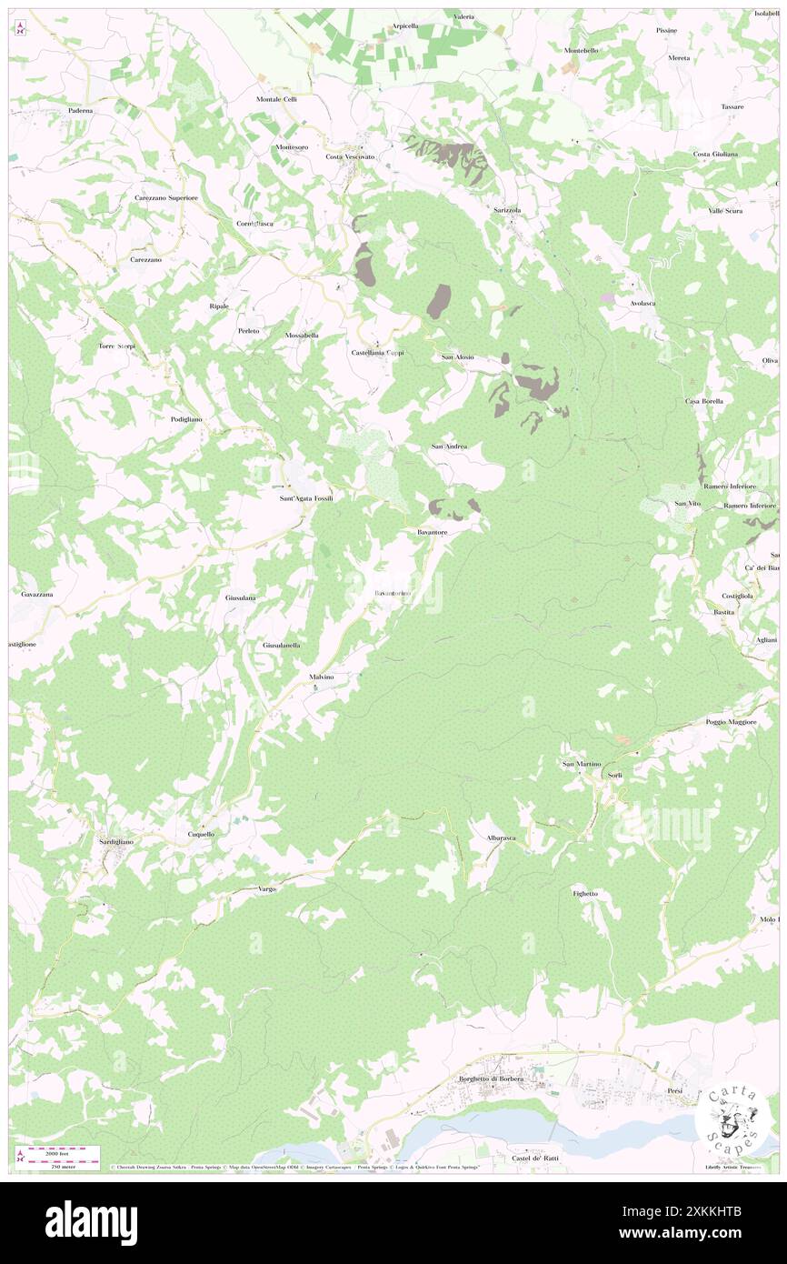 Bavantorino, Provincia di Alessandria, IT, Italie, Piémont, n 44 46' 34'', N 8 55' 57'', carte, Cartascapes carte publiée en 2024. Explorez Cartascapes, une carte qui révèle la diversité des paysages, des cultures et des écosystèmes de la Terre. Voyage à travers le temps et l'espace, découvrir l'interconnexion du passé, du présent et de l'avenir de notre planète. Banque D'Images